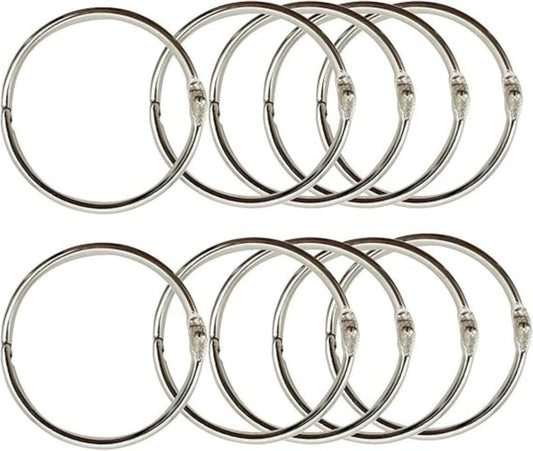 12 Pack 2 Inch Large Binder Rings for Loose Leaf & Keychain-CentralDepot247