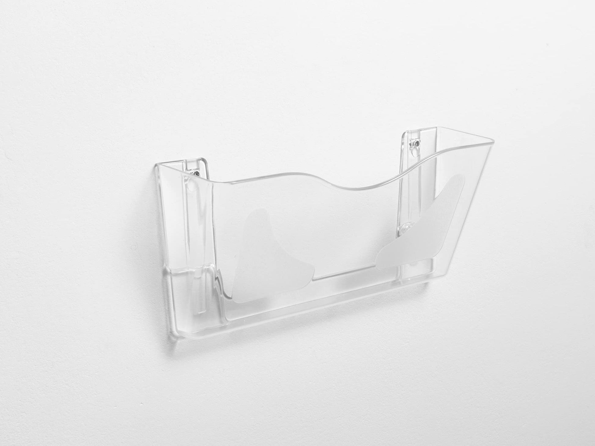 Wall Mounted Magazine File Holder - Clear File Organizer for Home Office-CentralDepot247
