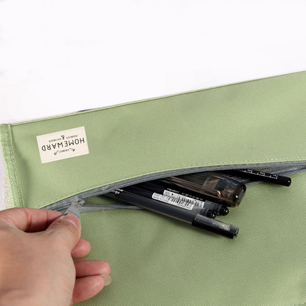 Portable A4 Document Bag - Waterproof Canvas File Tote with Zipper-CentralDepot247
