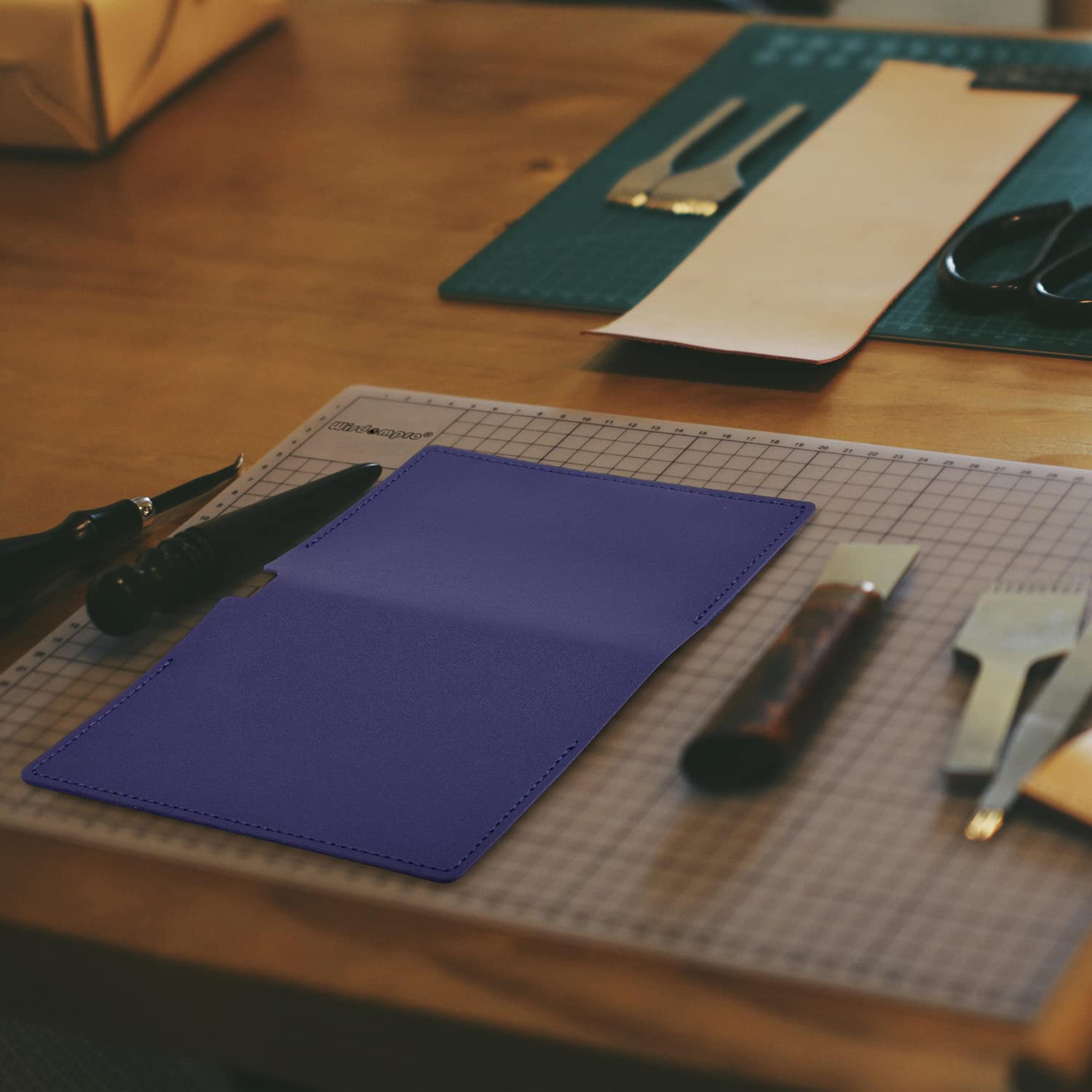 PU Leather Journal Cover 2 Pack for 3.5" x 5.5" Notebooks - Blue-CentralDepot247