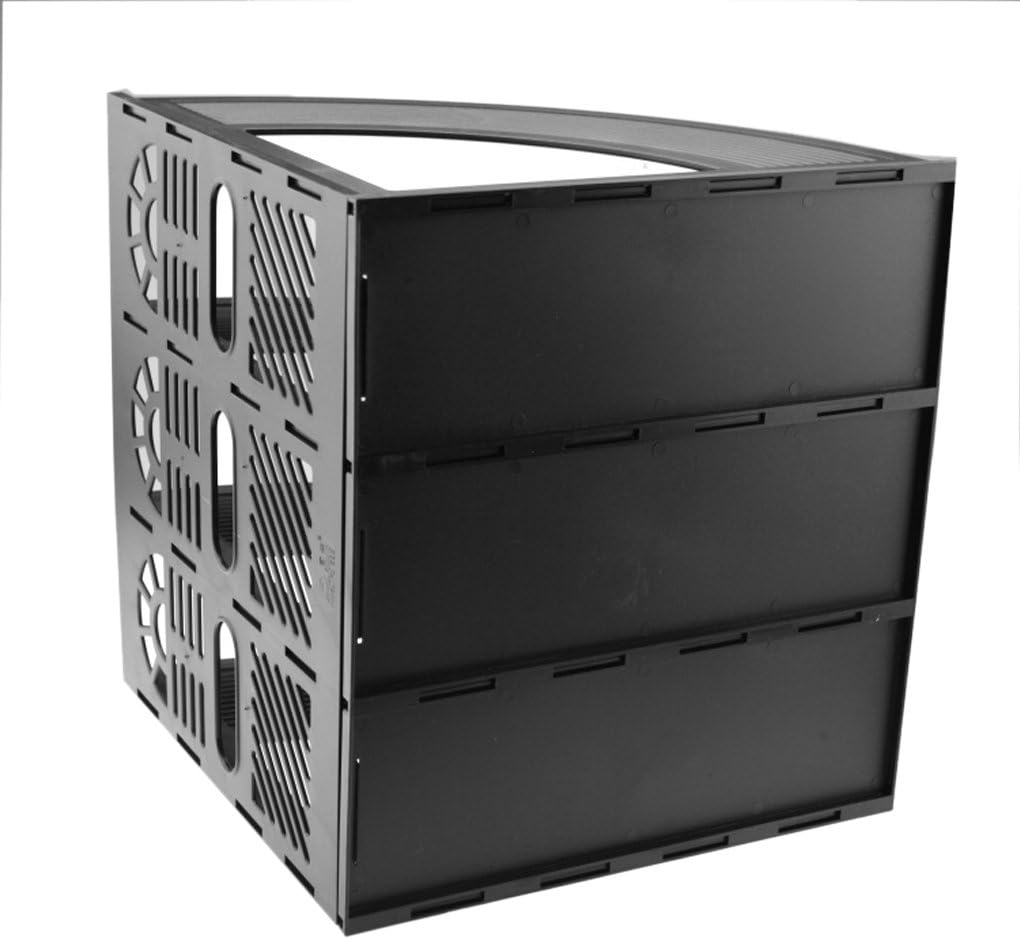 Sturdy Desktop File Organizer - Black Magazine Holder & Document Rack-CentralDepot247