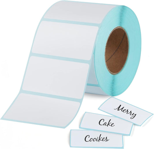 Self Adhesive Address Labels, Blank Direct Thermal Label Stickers, 800 Roll