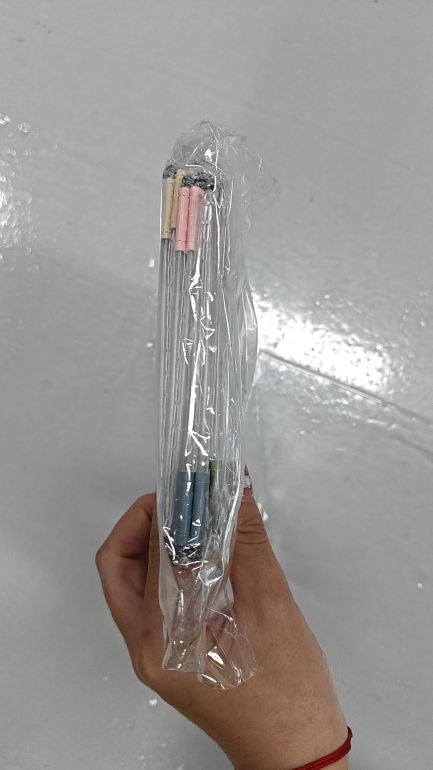 4Pcs Zipper Money Bags - Clear Cash Organizer in 4 Colors
