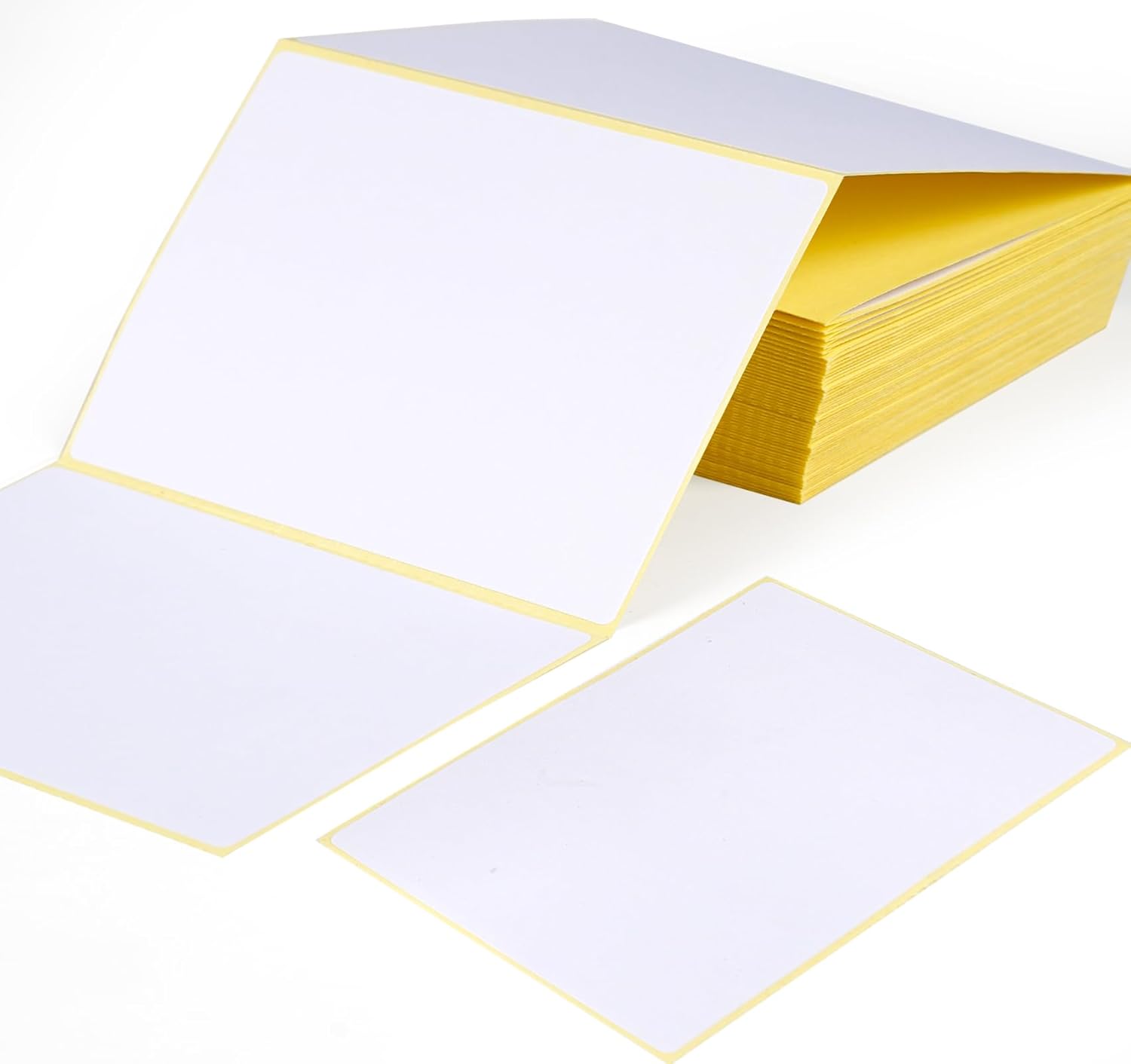 100 Large Plain White Sticky Postage Labels 100 x 75 mm, Self Adhesive