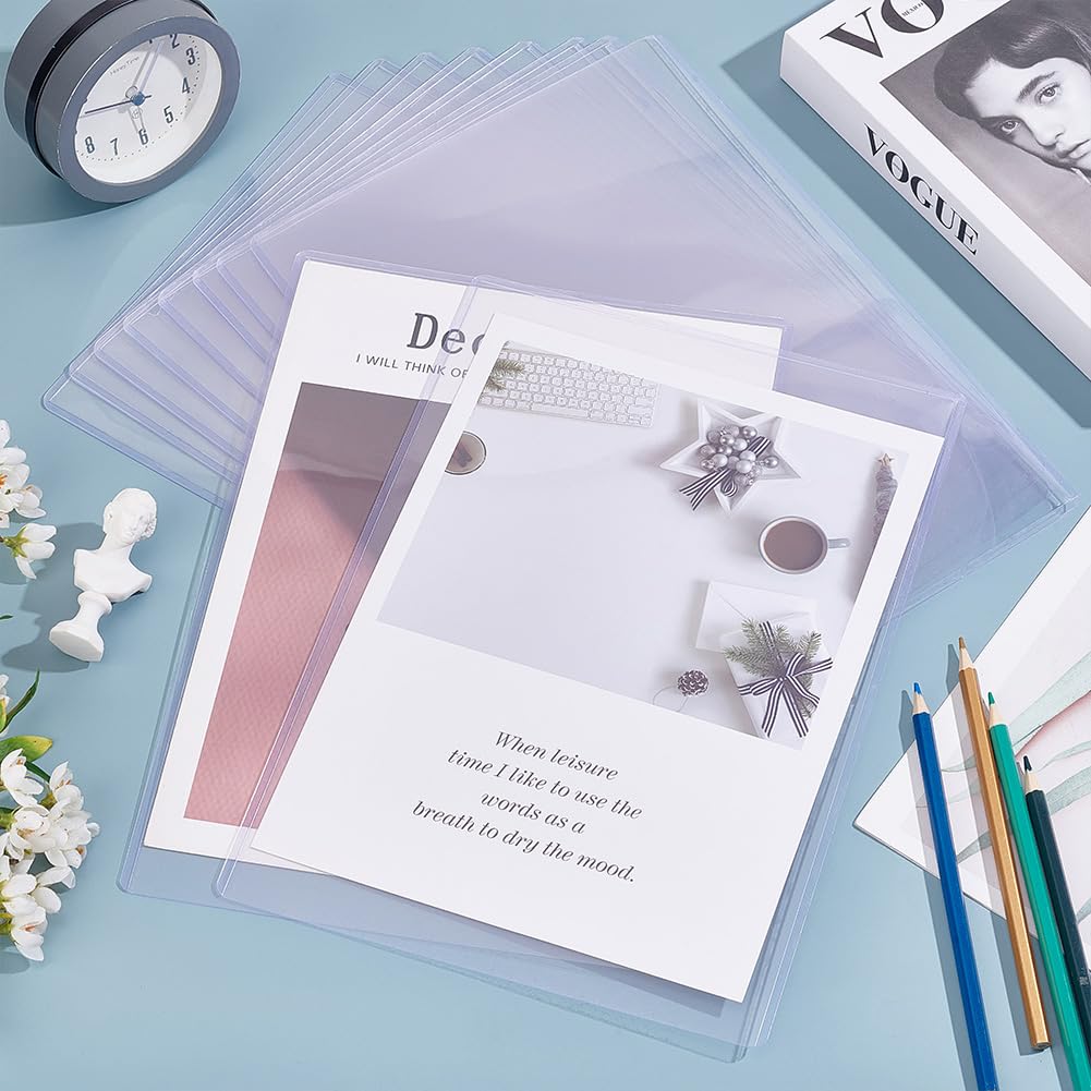 10 Pack PVC Plastic Sheet Protectors for A4 Documents-CentralDepot247