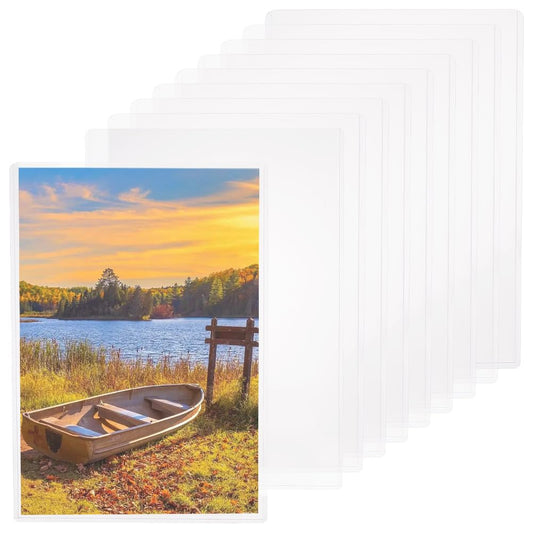 10 Pack PVC Plastic Sheet Protectors for A4 Documents-CentralDepot247