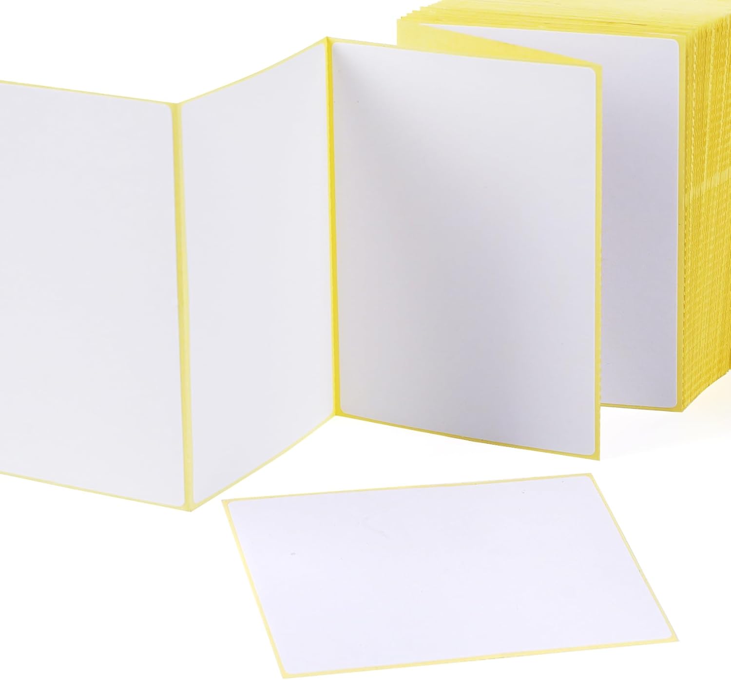 100 Large Plain White Sticky Postage Labels 100 x 75 mm, Self Adhesive