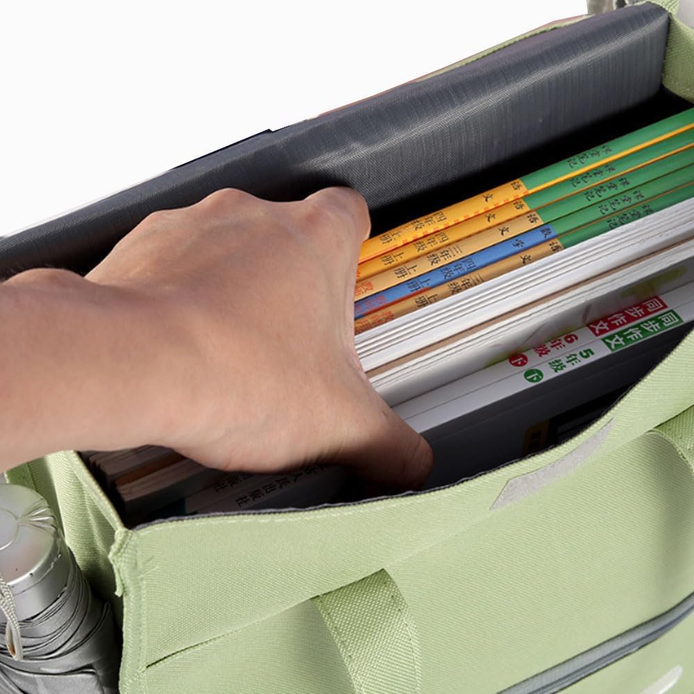 Portable A4 Document Bag - Waterproof Canvas File Tote with Zipper-CentralDepot247