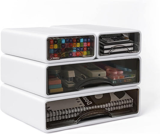 Stackable 4-Drawer Desk Organizer for Office & Home-CentralDepot247