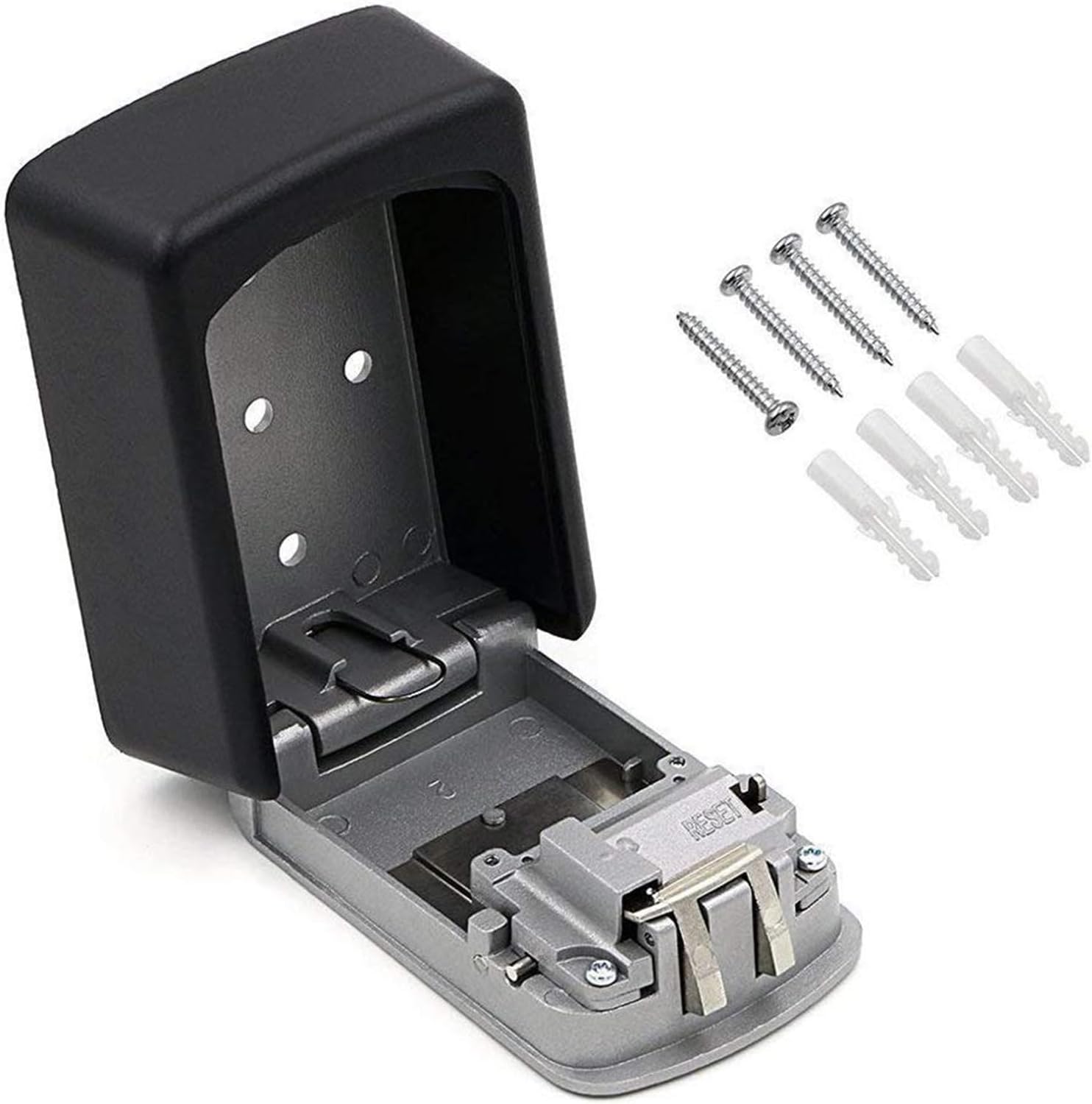 Wall Mounted Key Safe with Combination Lock - Waterproof Security Box