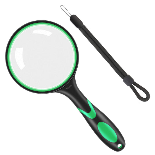 10X Handheld Magnifying Glass with Hanging Rope & Rubber Handle-CentralDepot247