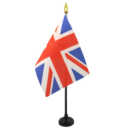 United Kingdom Table Flag - 4'' x 6'' Mini Desk Flag with Pole-CentralDepot247