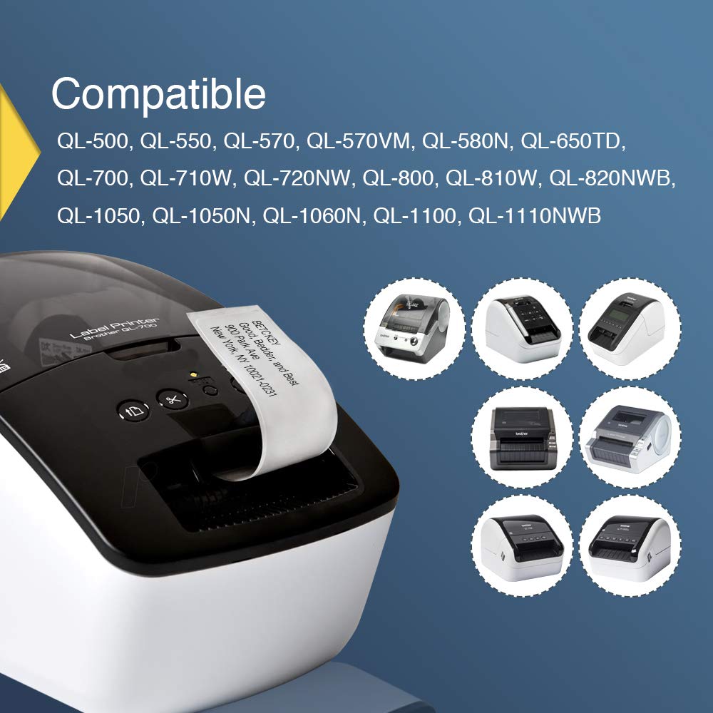 1 Roll DK-22211 Labels, 29mm x 15.24m, Continuous Film Labels