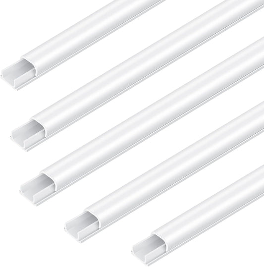 10Pcs Self-Adhesive Cable Trunking for Wall Mount TV Cables-CentralDepot247