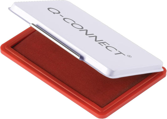 Q-Connect Large Red Stamp Pad KF15441 - Durable & Long-Lasting