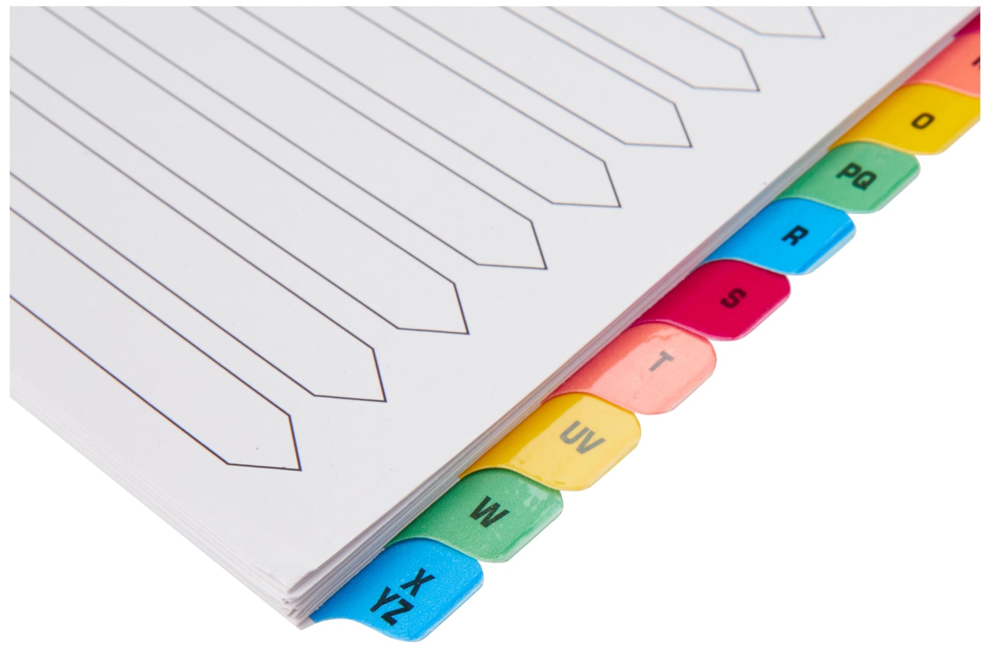 Q-Connect A-Z 20-Part Reinforced Multi-Colour A4 Index Tabs-CentralDepot247