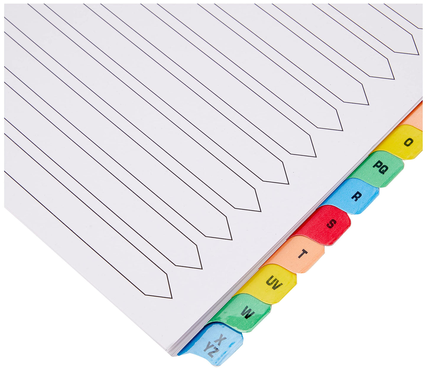 Q-Connect A-Z 20-Part Reinforced Multi-Colour A4 Index Tabs-CentralDepot247