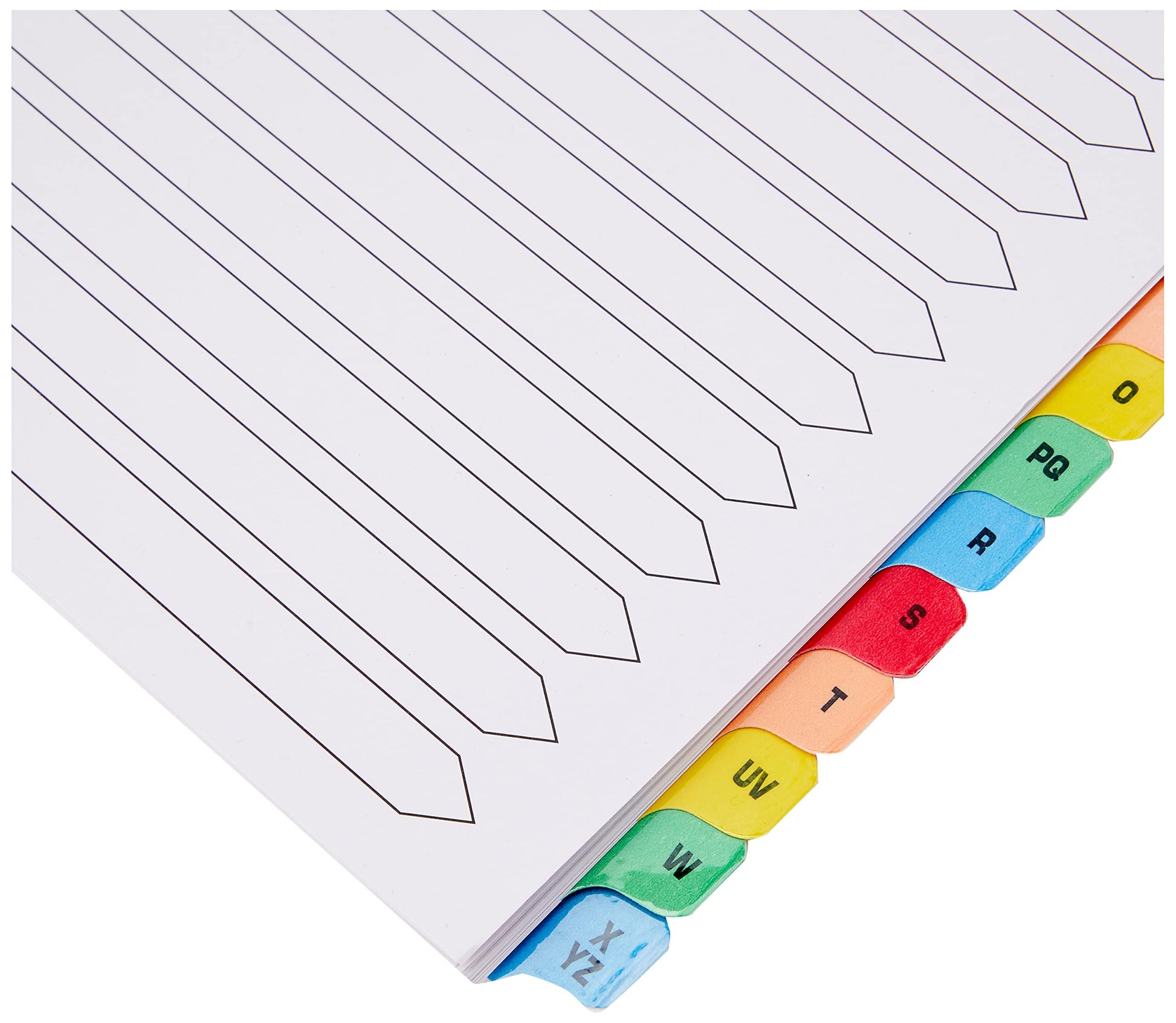 Q-Connect A-Z 20-Part Reinforced Multi-Colour A4 Index Tabs-CentralDepot247
