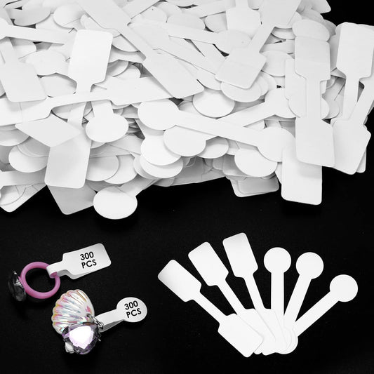 Prasacco 600 Pieces Blank Jewelry Price Stickers - Self Adhesive Tags