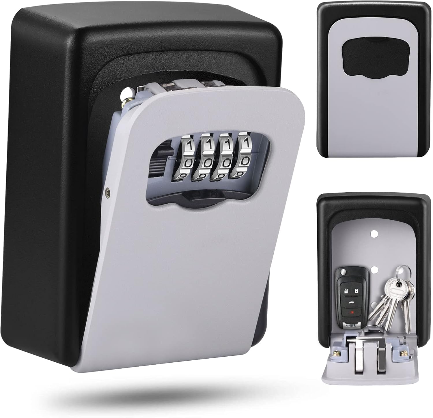 Wall Mounted Key Box - Waterproof Security Cabinet with Combination Lock