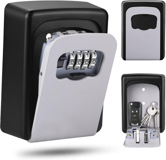 Wall Mounted Key Box - Waterproof Security Cabinet with Combination Lock