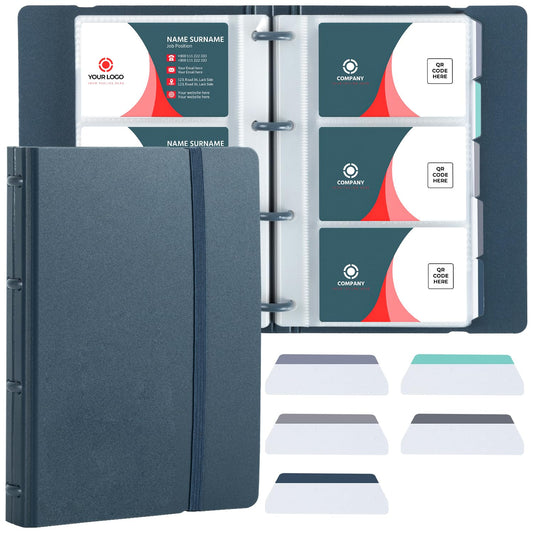 Portable Business Card Holder - Organizes 180 Cards, Black-CentralDepot247