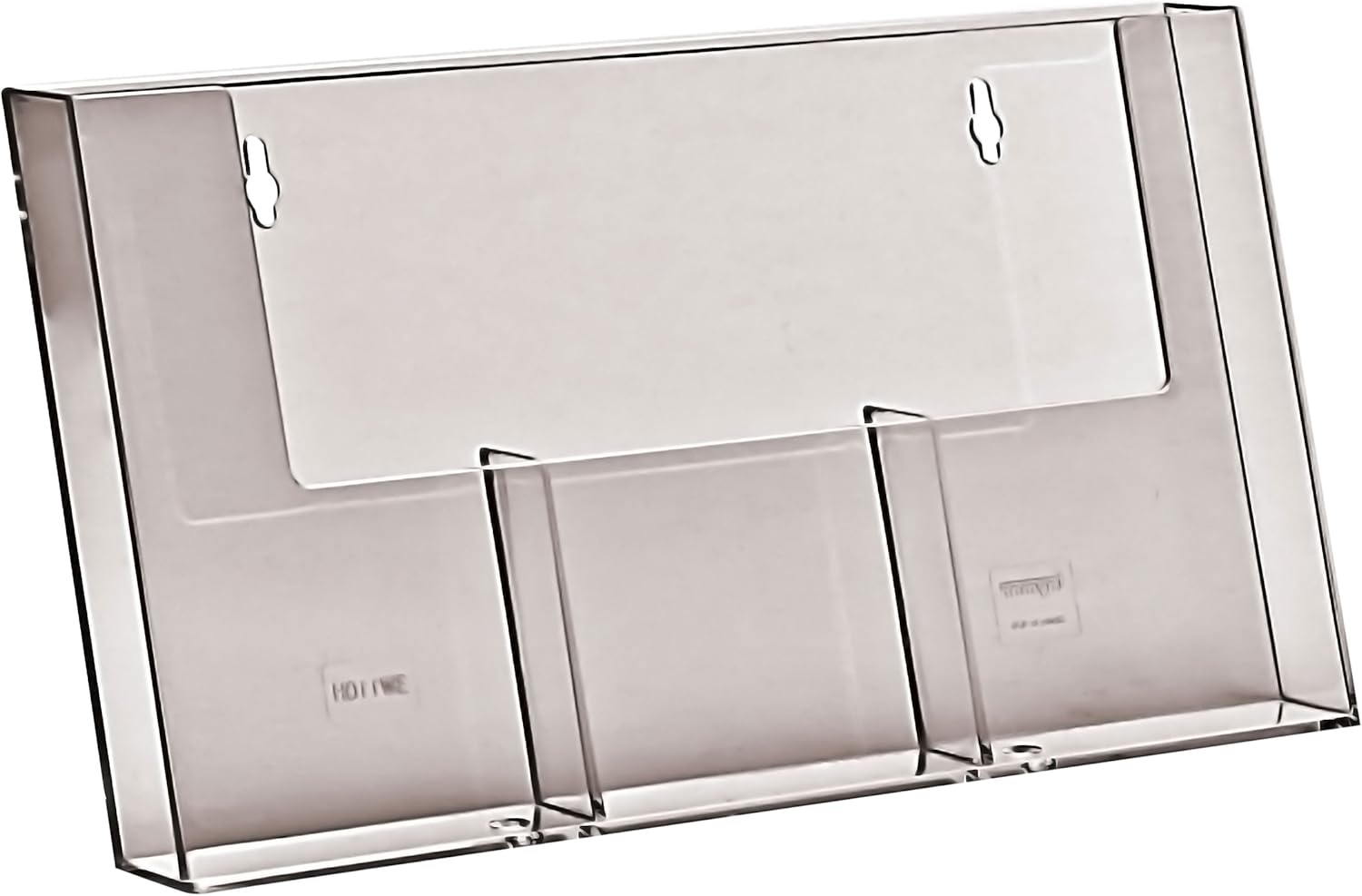 Three Pocket Wall Rack for DL Leaflets - Portrait Display-CentralDepot247