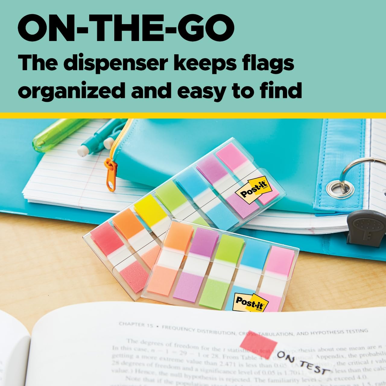 Post-it Flags Combo Pack - 4 Dispensers, Assorted Colors, 320 Flags