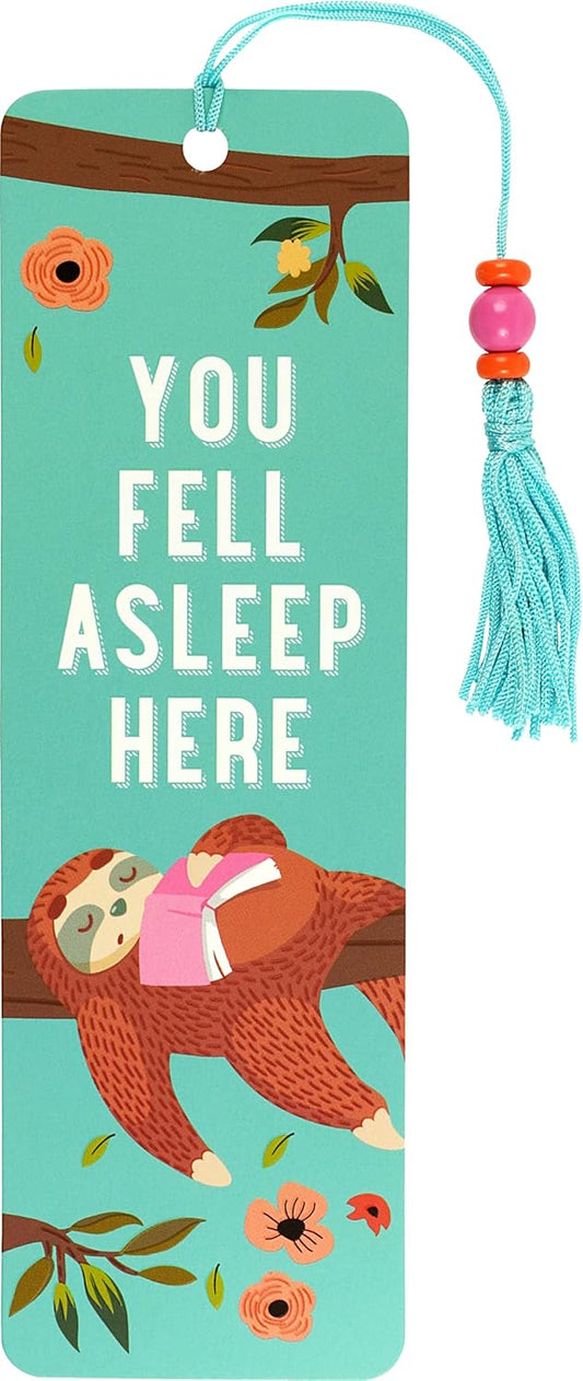 You Fell Asleep Here Beaded Bookmark – Stylish Book Accessory