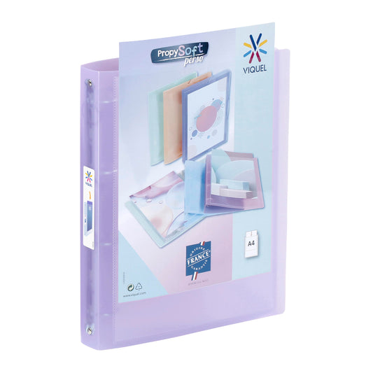 Viquel 097301-05 Customisable 4-Ring Binder 35mm Spine Blue/Green