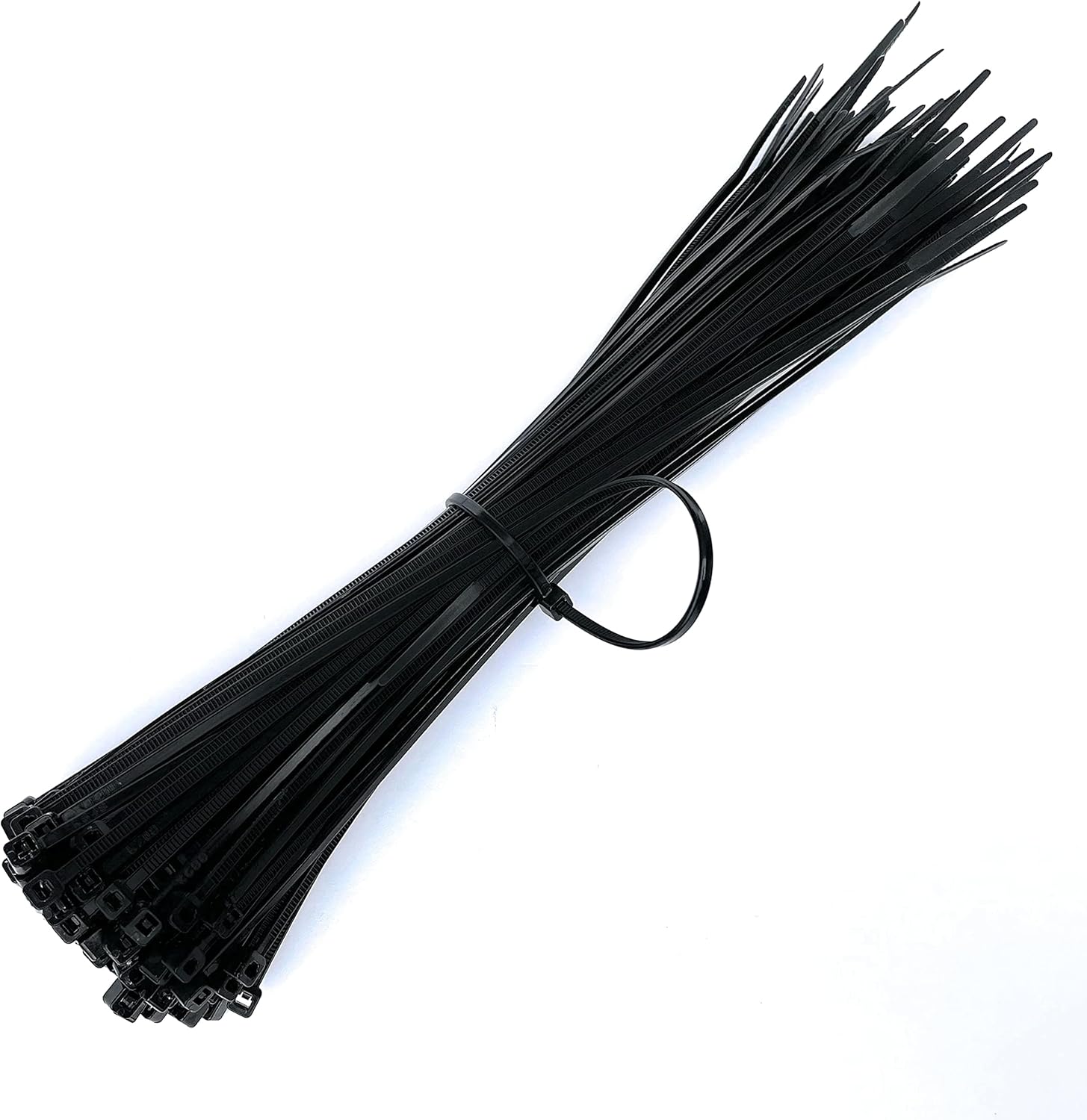 100 Pack Black Nylon Cable Ties - 300mm x 4.8mm Zip Ties-CentralDepot247