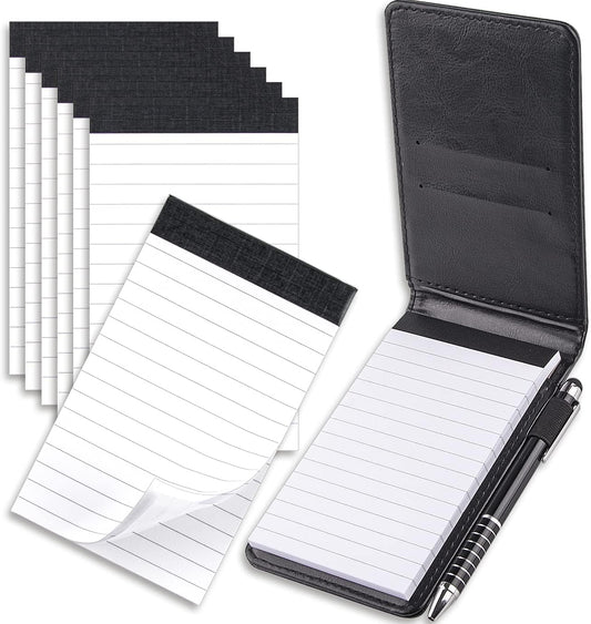 10PCS Mini Pocket Notepad Holder & 50 Lined Sheets Set-CentralDepot247