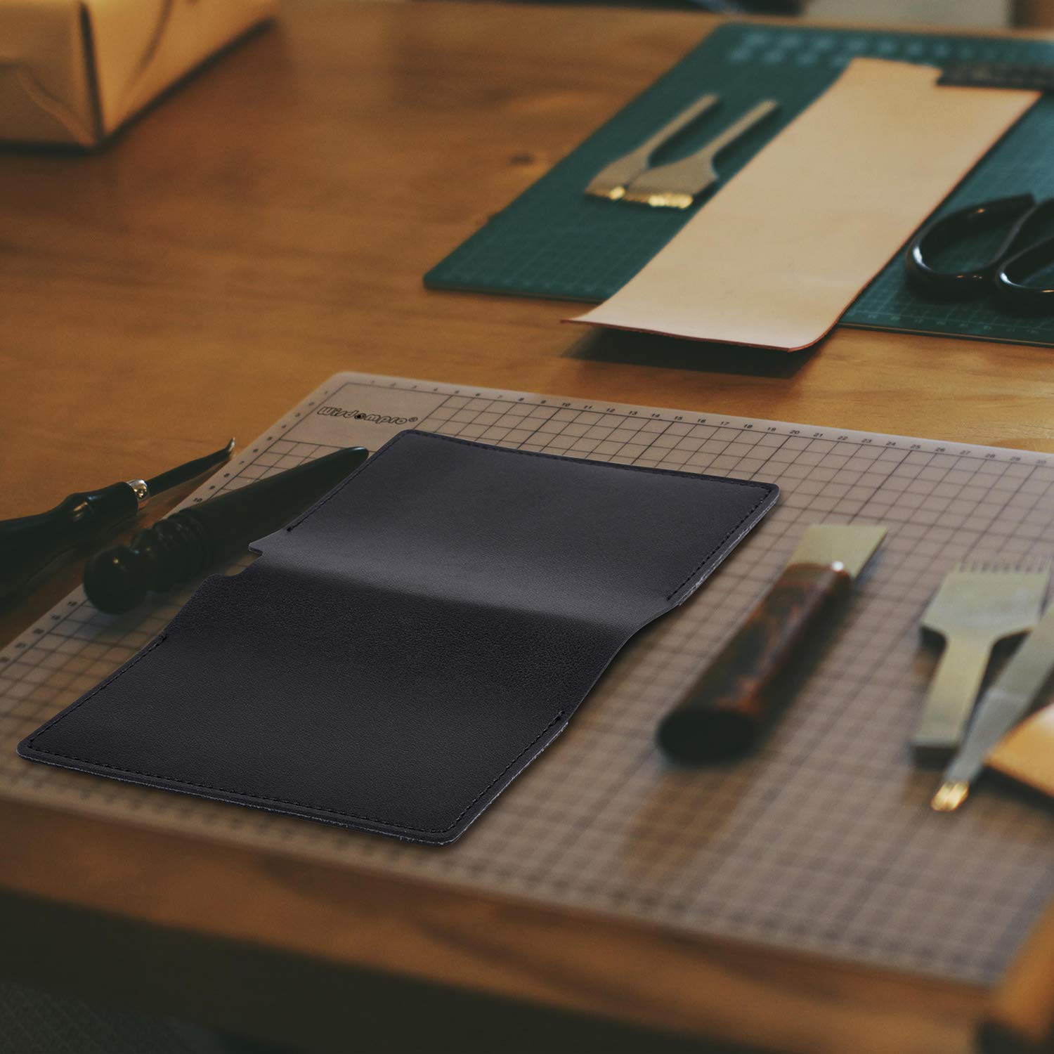 PU Leather Journal Cover 2 Pack for 3.5" x 5.5" Notebooks - Blue-CentralDepot247