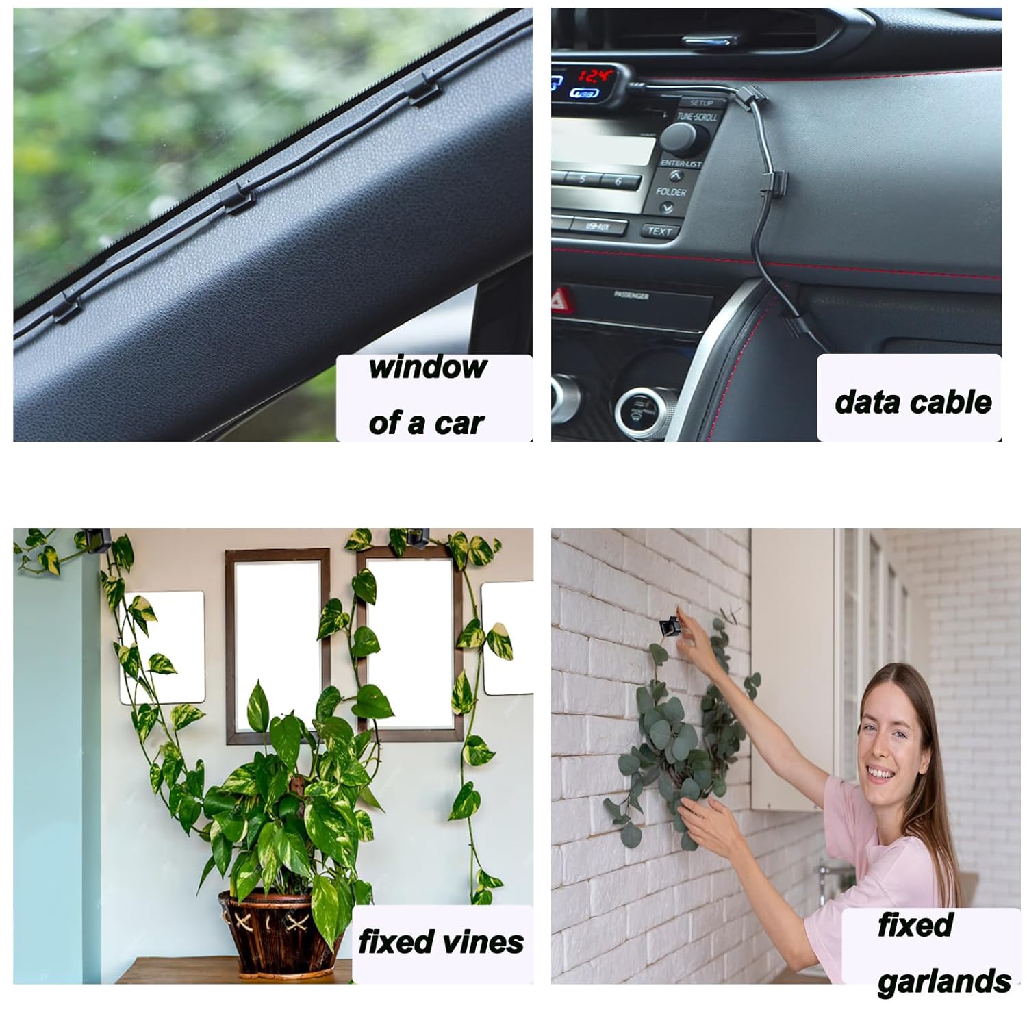 100 PCS Strong Self-Adhesive Cable Clips - Large Cable Organizer-CentralDepot247