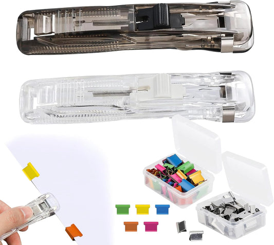 102pcs Clam Clip Dispenser Set with 100 Colorful Refill Clips-CentralDepot247