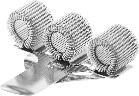 Triple Hole Stainless Steel Pen Holder with Pocket Clip-CentralDepot247
