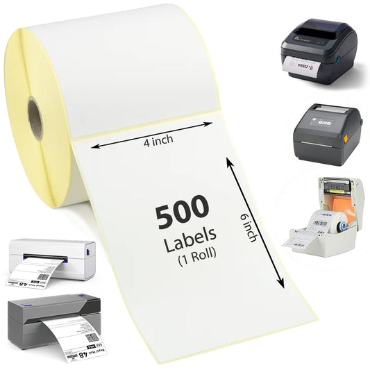 Roe Tenpo 4x6 Direct Thermal Printer Labels - 100mm x 150mm