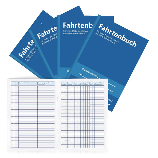 Set of 4 A5 Logbooks for Accurate Travel Record Keeping-CentralDepot247