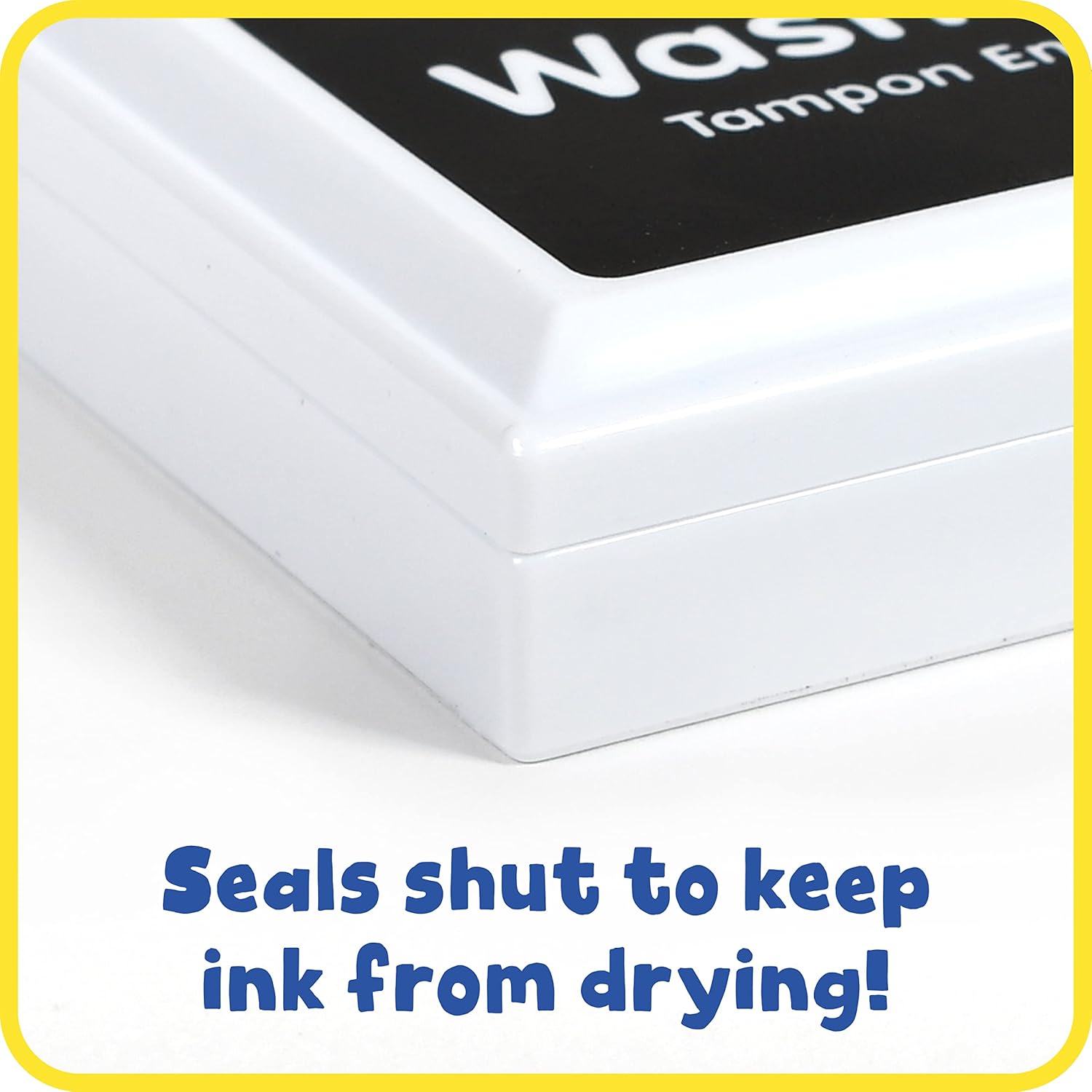READY 2 LEARN Washable Stamp Pad - Black, Non-Toxic, Fade Resistant