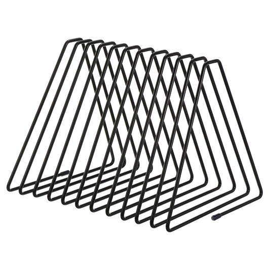 Triangle Desktop Holder Rack – 11 Slot Organizer for Records & Books-CentralDepot247