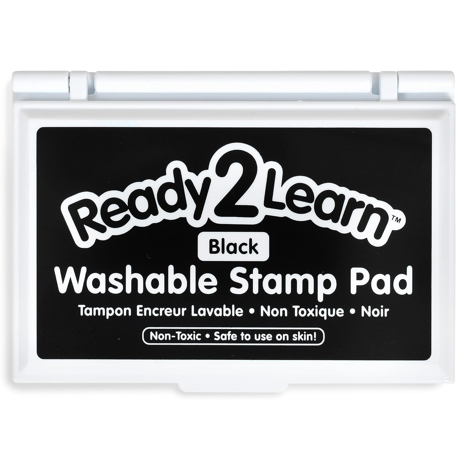 READY 2 LEARN Washable Stamp Pad - Black, Non-Toxic, Fade Resistant