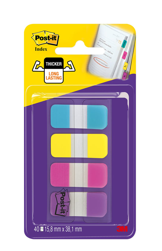 Post-it Index Strong Filing Tabs - 40 Extra Strong Sticky Flags