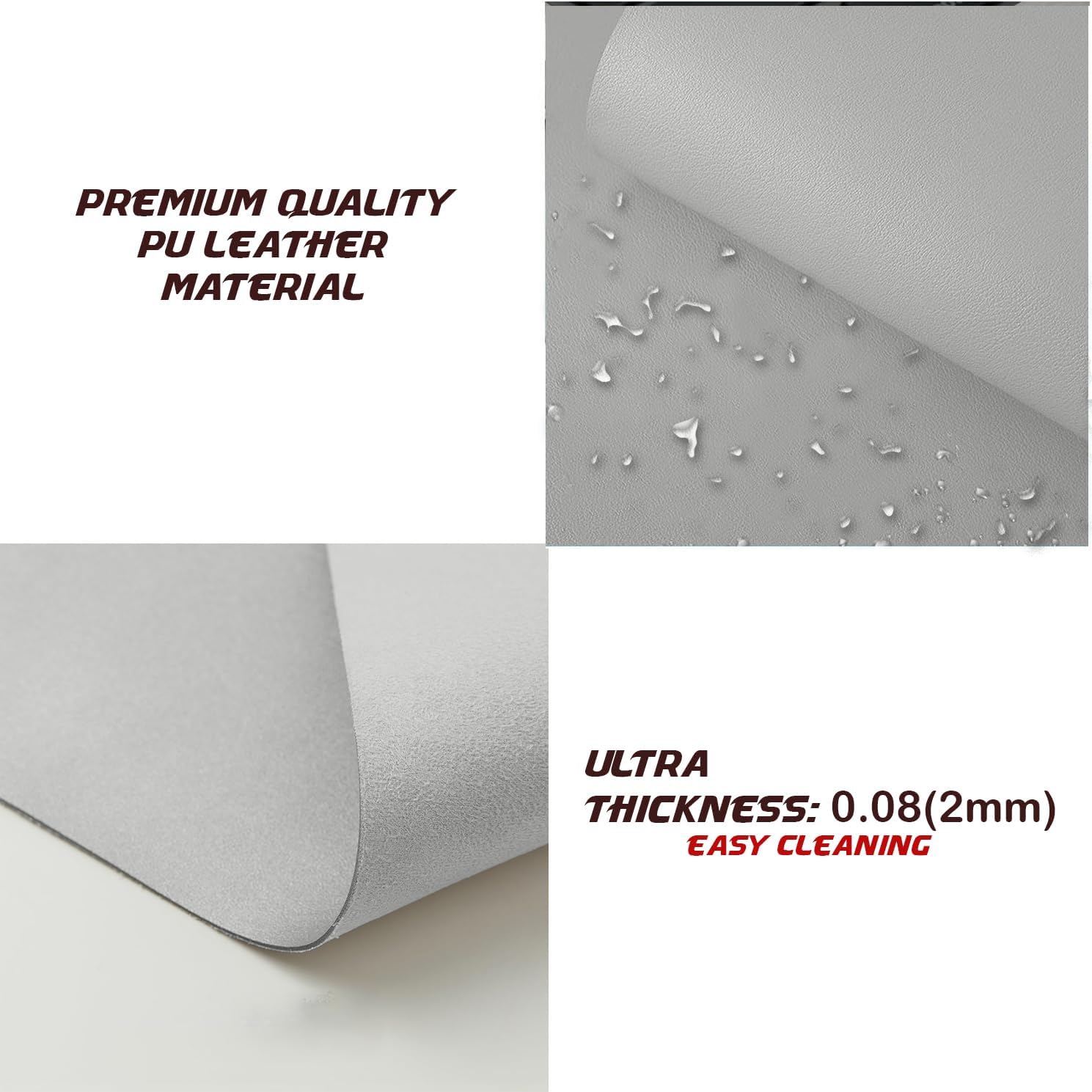 Premium Ivory White Leather Desk Pad - Non-Slip Mouse Mat 60 x 35-CentralDepot247