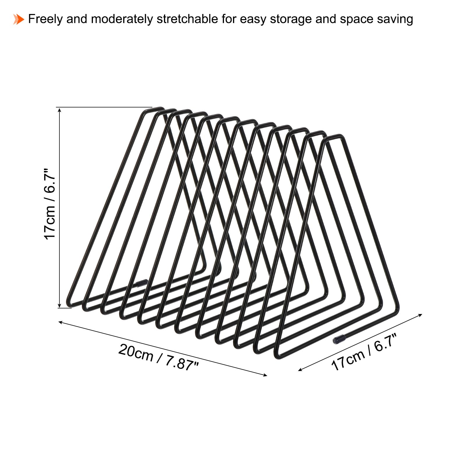 Triangle Desktop Holder Rack – 11 Slot Organizer for Records & Books-CentralDepot247