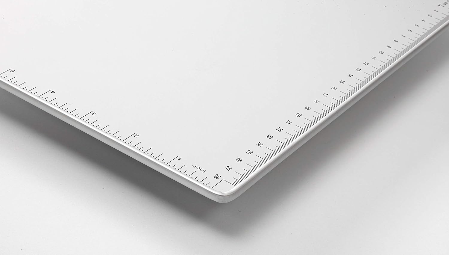 Snopake A4 Metallic Clipboard with Heavy Duty Clip and Measurement Guide