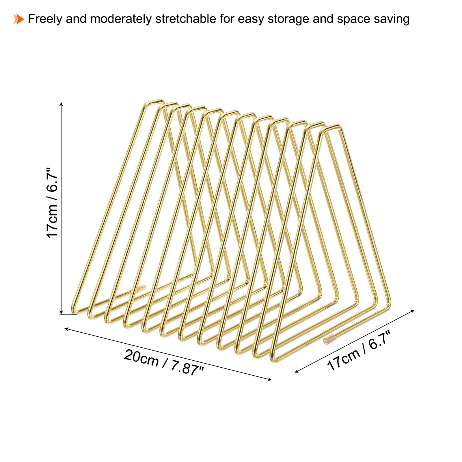 Triangle Desktop Holder Rack – 11 Slot Organizer for Records & Books-CentralDepot247
