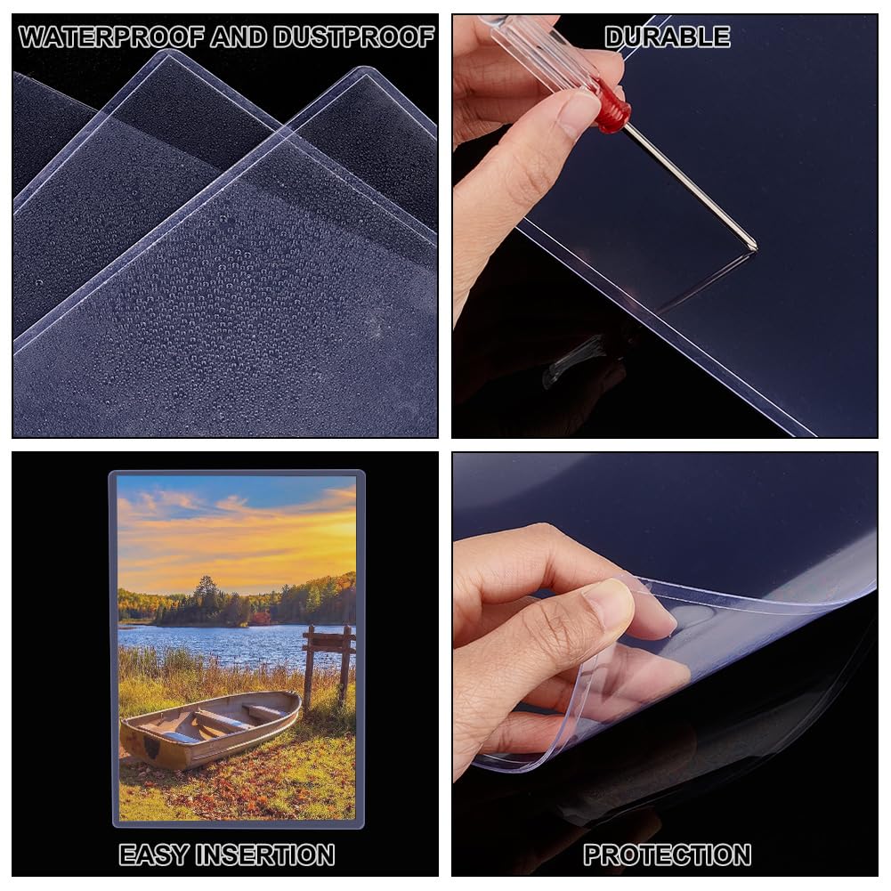 10 Pack PVC Plastic Sheet Protectors for A4 Documents-CentralDepot247