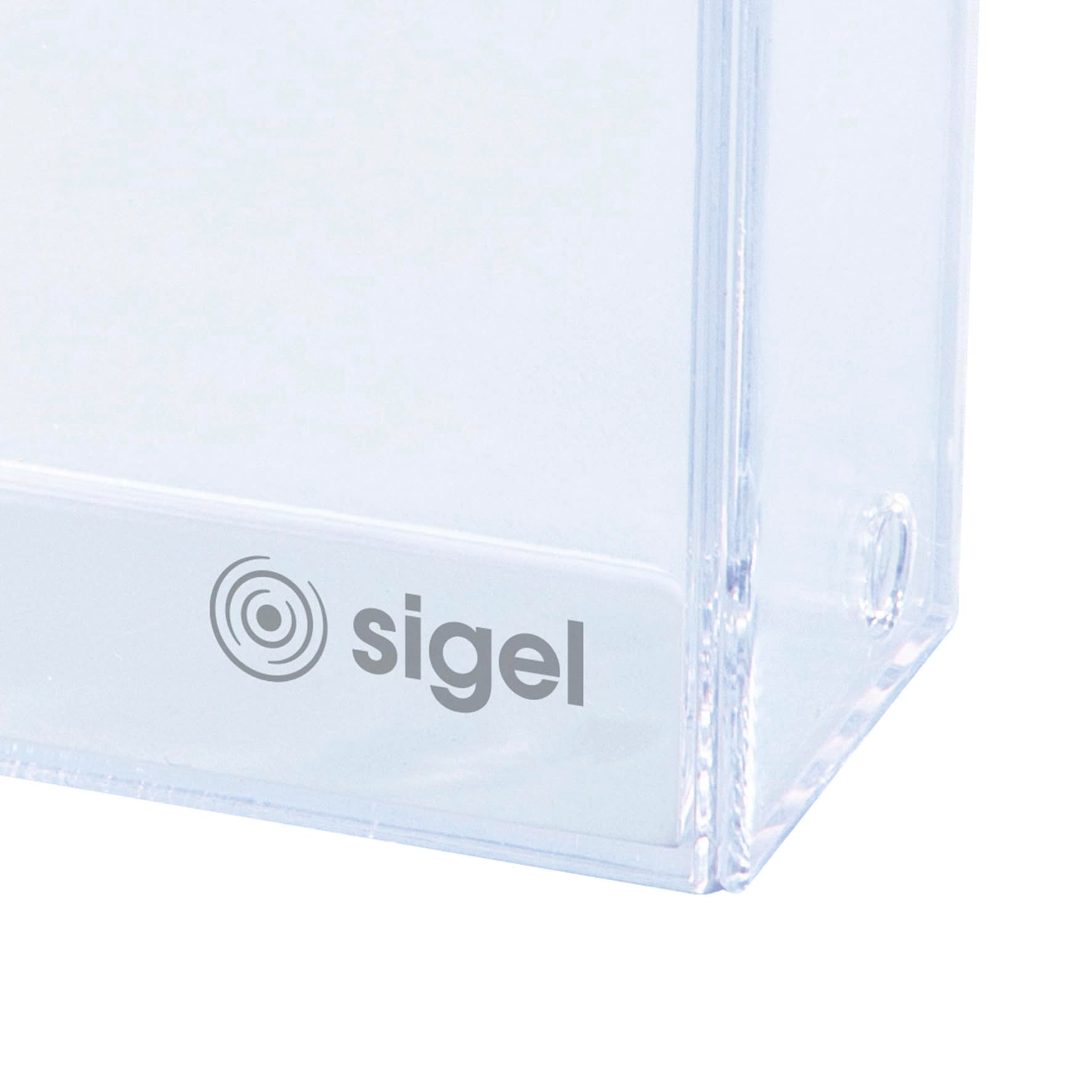 SIGEL VA110 Clear Business Card Box for Up to 100 Cards