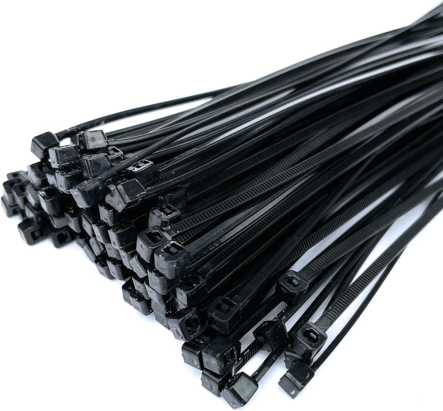 100 Pack Black Nylon Cable Ties - 300mm x 4.8mm Zip Ties-CentralDepot247