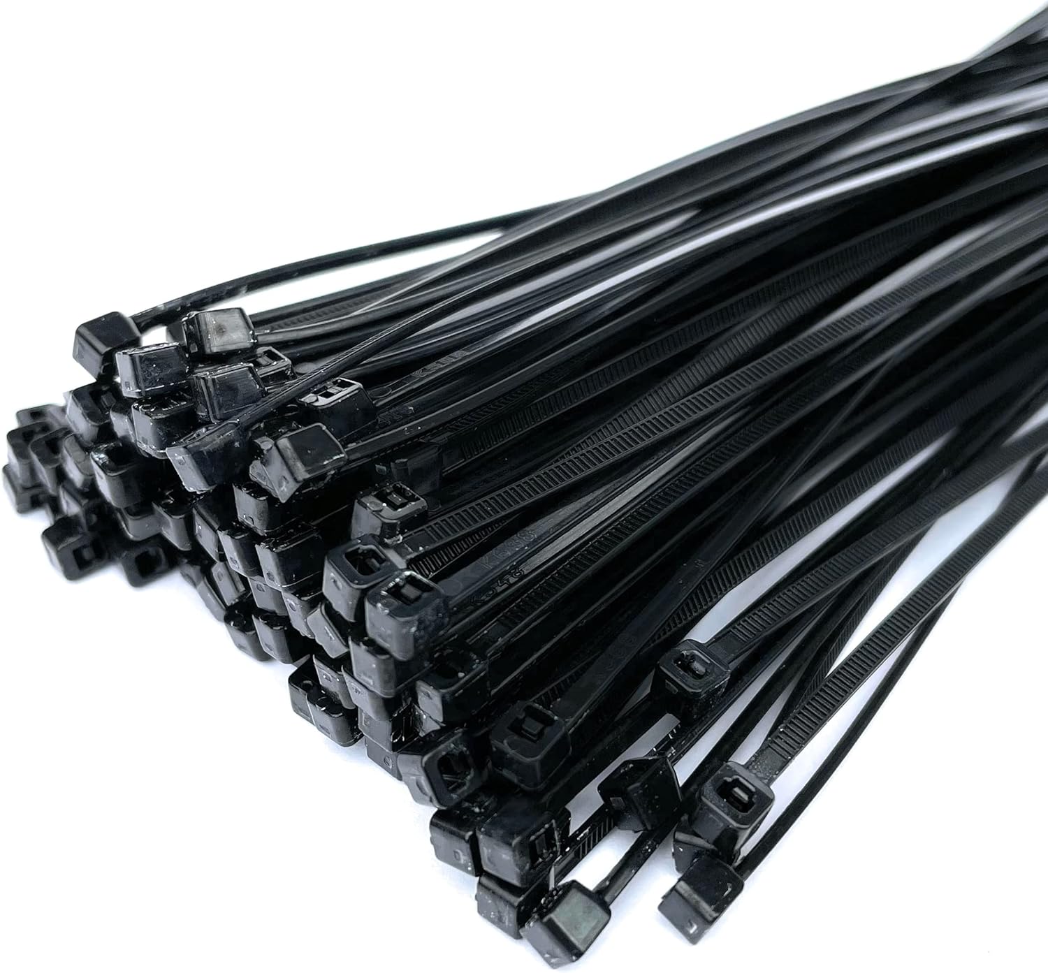 100 Pack Black Nylon Cable Ties - 300mm x 4.8mm Zip Ties-CentralDepot247